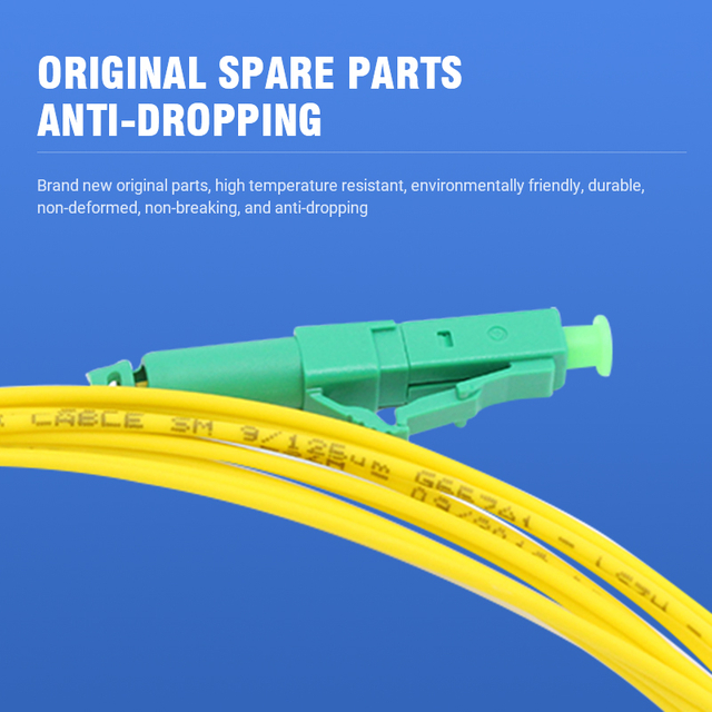 LC APC To LC APC Simplex G.652.D Single Mode PVC 2.0mm -2m Fiber Patch Cable